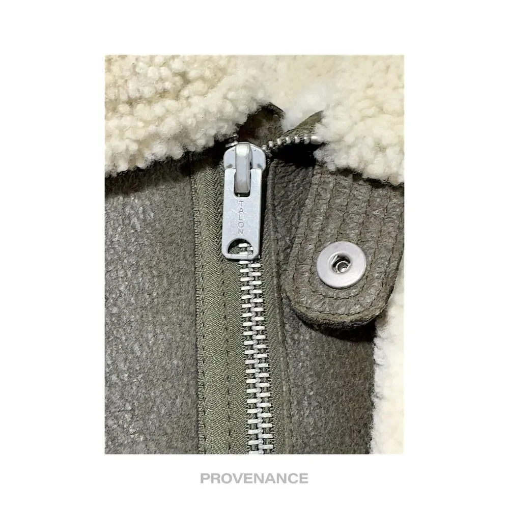 🔴 YEEZY SEASON 3 Shearling Bomber Jacket Coat - Olive S